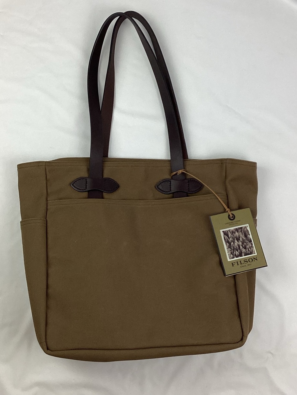 Filson NWT 260 Rugged Twill Tote without Zipper in SEPIA
